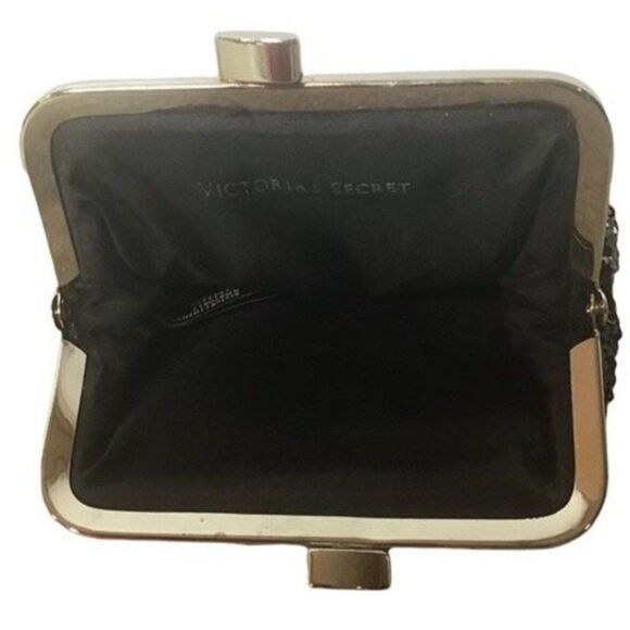 Victoria’s Secret Angel Forever Black Sequin Kiss Change Purse Wallet - Picture 2 of 2